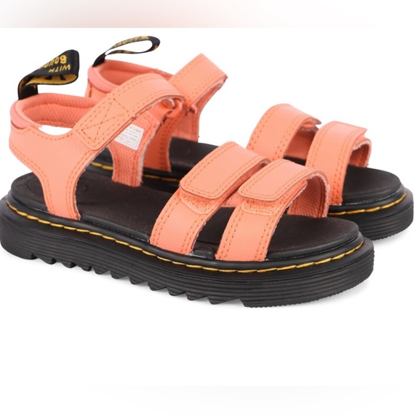 Dr. Martens Other - 🆕 Dr Martens Neon Salmon Pink Straps Girls sandals